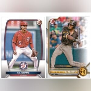 CJ Abrams ⚾ MLB Baseball Trading Cards Lot 🔥 Washington Nationals